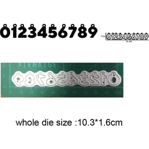 Craft dies number strip metal cutting dies cut die mold decoration Scrapbook dies knife mould blade punch stencils dies new 2021