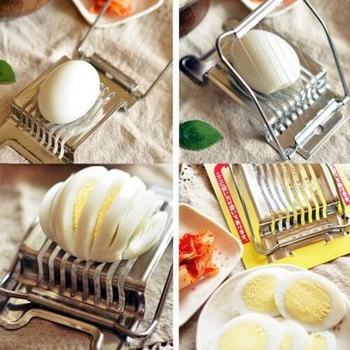 1Pcs Stainless Steel Boiled Egg Slicer Section Cutter Mushroom Tomato Cutter Kitchen Tool New Kitchen Accessories