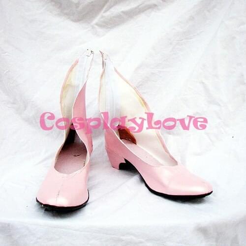 Code Geass Nunnally Vi Britannia Pink Cosplay Shoes Boots Hand Made Custom-made For Halloween Christmas