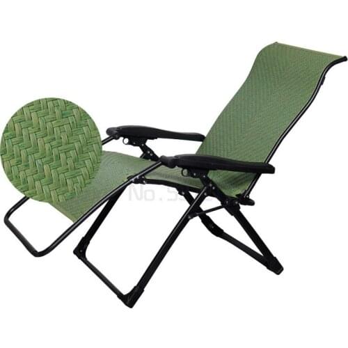 Recliner folding lunch break chair portable beach chair lazy summer office rattan chair couch
