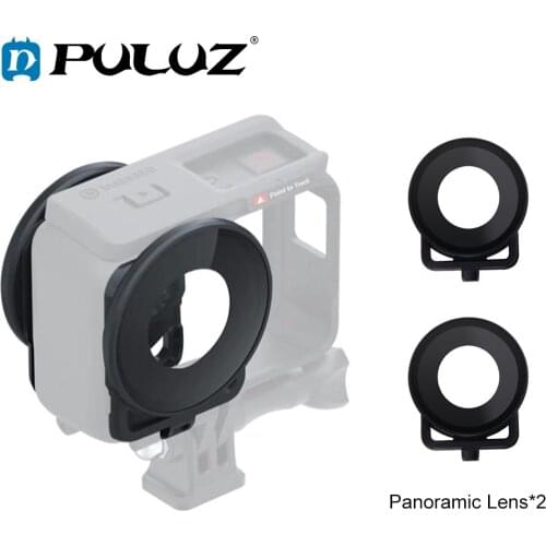 PULUZ Lens Guard Protective Glass Cover for Insta 360 One R Panoramic Camera with Frame