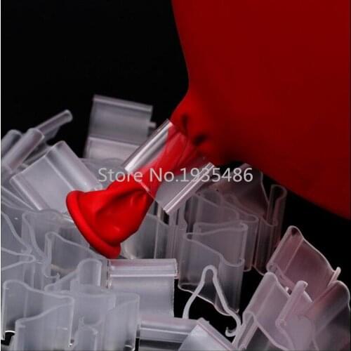 100pcs "V" "O"Shape balloon sealing clip practical apply necessary latex balloons sealing clip to accessories buckle