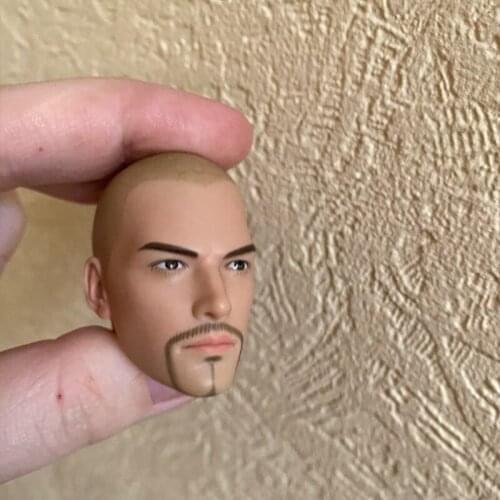 1/6 Male Head Sculpt Tang Monk Asura Saint Bald Beard Version Game Series for 12 inches Man Action Figure