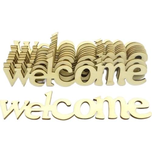 10pcs Wedding Welcome Sign Wood Decals Name Sticker Rustic wineshop Decoration Vinyl Stickers for Board Personalised Decal