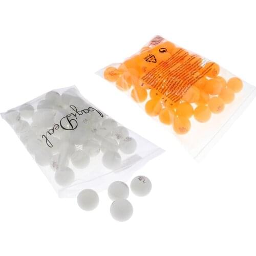 100 Pcs 40mm Premium 3 Star Table Tennis Balls Ping Pong Ball White Orange Practice Training Ball Plastic Pingpong Ball