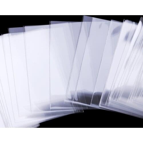 100pcs Card Sleeves Protector ID Bank Card Table Games Trading Cards Credit Card ICO Games Card Badge Holder 65x90mm
