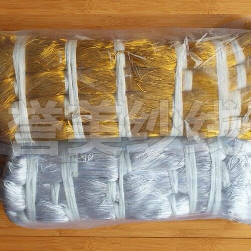 1000g/lot Inelastic Tag Rope cords Gold Silver Wire and White Cotton Core Arts Crafts Sewing DIY Apparel Fabric
