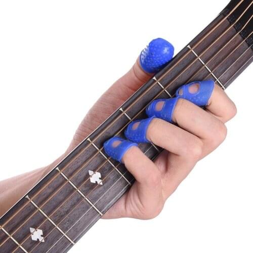 12 Pcs Thin Medium Celluloid Guitar Thumb Picks Finger Picks Plectrum Band MC889