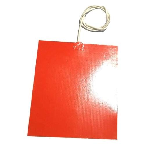 230v 840w 300*350*1.5mm silicone heater for stainless steel plate K type blue temperature line 1000mm lead out from 300mm side