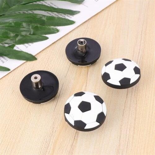 4 Pcs Soft Rubber Football Shaped Door Pull Bar Simple Handle Drawer Door Knob Practical Furniture Wardrobe Grip with Nails