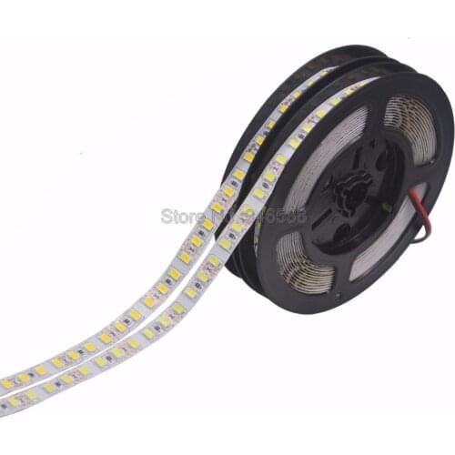 5m 5630 LED Strip DC 12V 5730 Flexible LED Tape Light Single Row 120LED/m IP20 Non-waterproof Cold White Warm White 4000K NW