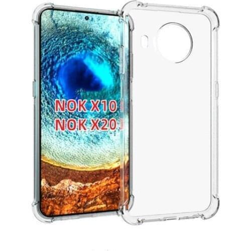 50pcs/Lot For Nokia X10 X20 6.3 G20 5.4 2.4 7.3 8.3 5G 5.3 1.3 Anti-shockproof TPU Clear Transparent Back Phone Case