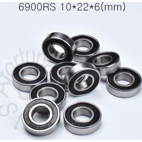 6900RS 10*22*6(mm) 10pieces free shipping bearings ABEC-5 6900 chrome steel bearing Rubber sealed bearing Thin wall bearing