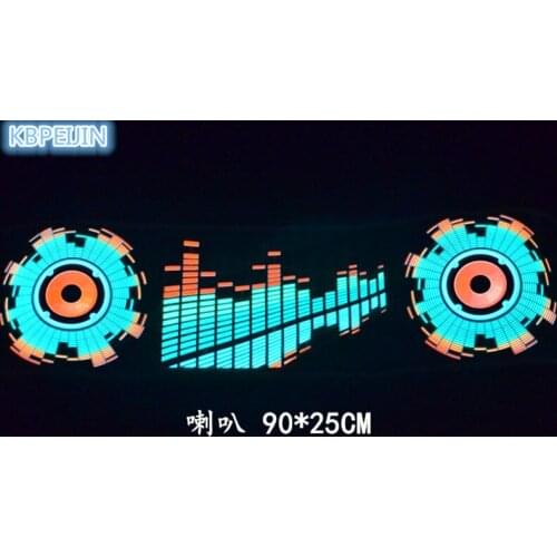 Car styling neon light car LED music Rhythm sticker for Benz w203 w204 w205 w210 w211 w213 gla glc glk accessories 90*25cm