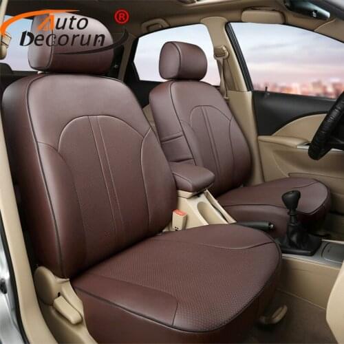 AutoDecorun PU leather car seats for benz c200 c300 c250 c180 seat covers accessories custom fit car seat cushion cover supports