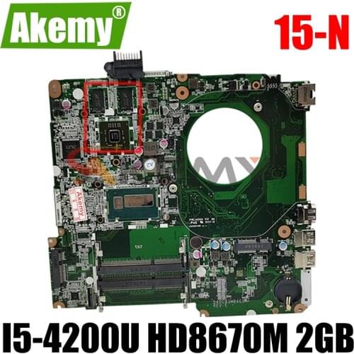 For HP Pavilion 15-N 15-n305tx Laptop Motherboard 725611-001 732088-501 732088-001 DA0U83MB6E0 i5-4200U HD8670M 2GB GPU