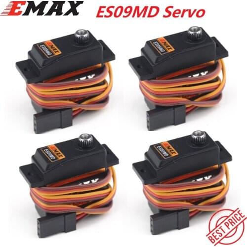EMAX ES09MD Dual-bearing Special Swash Metal Digital Servo For TREX Align 450 Helicopter(es08ma es08md es08a)