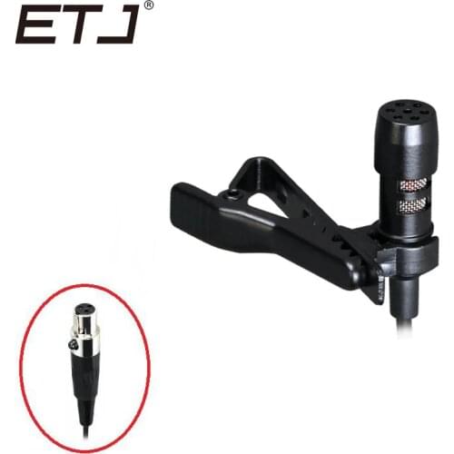 ETJ Brand Mini XLR Clip-on Lavalier Microphone Wired Condenser Omnidirectional Lapel Microphone With 3.5mm Jack 3 Pin 4 Pin 510