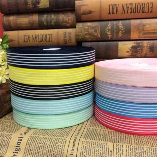 Hot fashion (50 yards/lot) 1'' (25 mm) Black and Red Stripe grosgrain ribbon printed gift wrap ribbon decoration ribbons