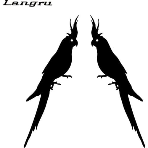 Hot Sale Periquito animal de Estimacao Adoravel Padrao Animal do Estilo Do Carro Decalque de Vinil Adesivo de Carro Jdm