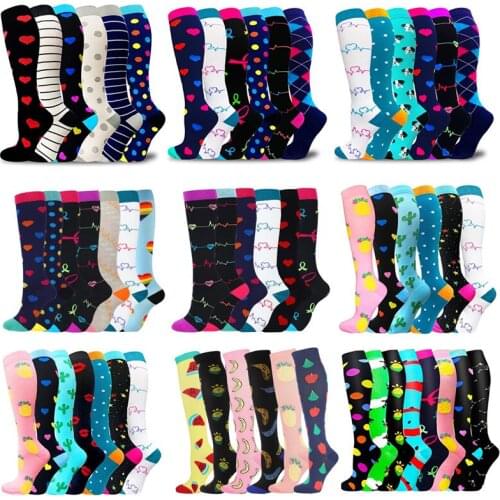 Dropship Compression Stockings Unisex Sports Socks Varicose Veins Socks Football Running Socks Wholesales Pack/Lot/Set Men Socks
