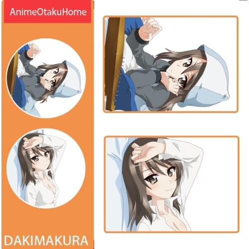 Anime Girls und Panzer Henmi Erika Cute Girl Throw Pillow Cover Hugging Body Pillowcase Otaku Bedding Dakimakura Pillow Case