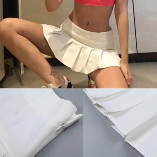BeeHouse pleated mini skirts womens mujer faldas white kawaii short skirt saias mulher tennis sexy cortas jupe plissee femme Bee