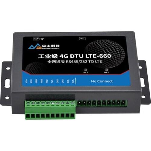 Industrial-grade 4g Dtu Mqtt Module Modbus Rtu Acquisition Gateway Rs485+232 Serial Port Wireless Transparent Transmission
