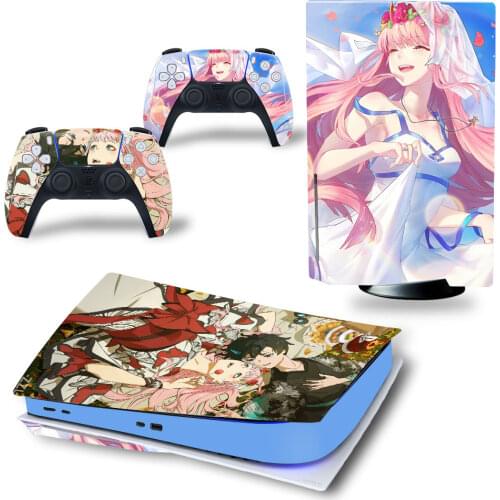 New People Style PS5 Disc Edition Skin Sticker for Playstation 5 Console & 2 Controllers Decal Vinyl Protective Skins Style 1