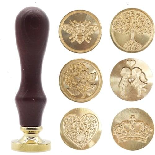 Retro Wax Seal Stamp Seal Korea Sealing Wax Stamp Clear Pattern For Wedding Invitation Gift Cards Scrapbooking Material Y02