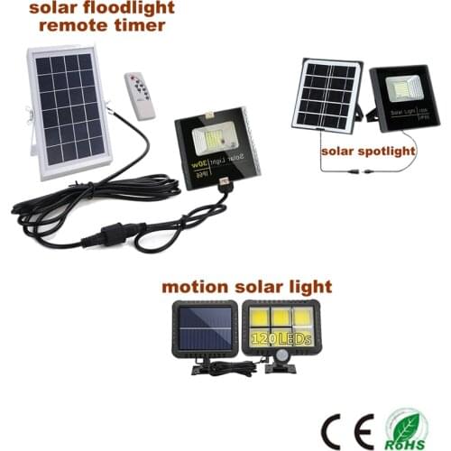 Solar120/100 LED Street Light For Home Garden Fence PIR Motion Sensor Detection Wall Lamps Solar Light Waterproof 54 LED spotli