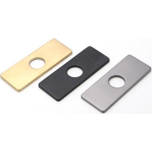 Vanity Sink Easy Clean Bathroom Accessories Decorative Kitchen Faucet Durable Stainless Steel Hole Cover Deck Plate Practical