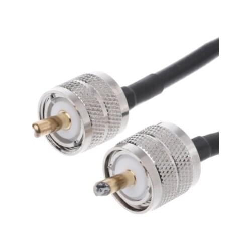 UHF Male To UHF Male PL259 SO239 Pigtail RG58 Coaxial RF Jumper Cable