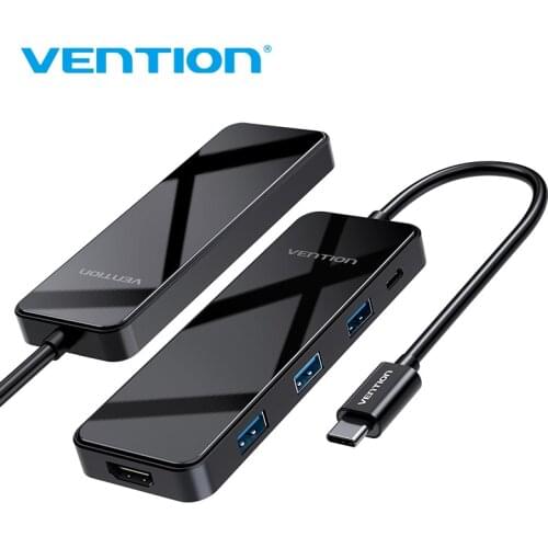 Vention USB C HUB 4K@60Hz Type-C to HDMI Multi USB 3.0 Adapter for MacBook iPad Pro 2020 USB-C 3.1 Splitter Port usb HUB Mirror