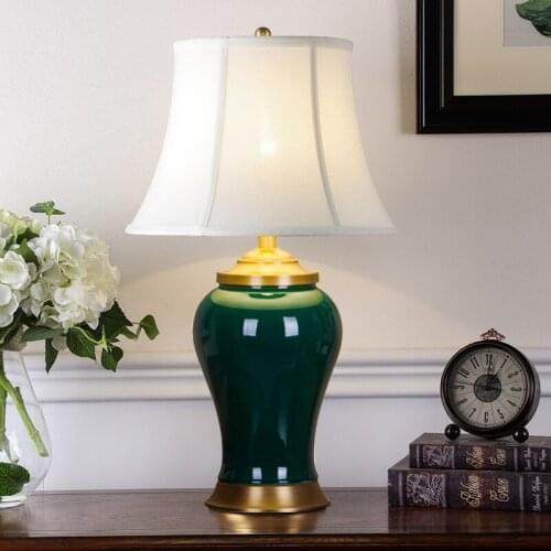 Bedroom vintage table lamp china Study living room Table Lamp for wedding decoration porcelain ceramic chinese table lamp