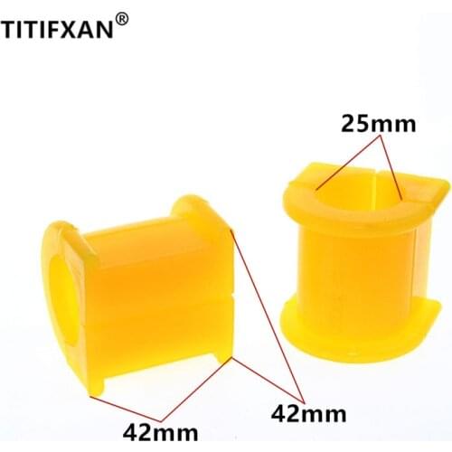 2PCS Car Balanced Bar Open Rubber Bushing For Great Wall Wingle Deer Haval Hover Isuzu Pickup SUV Gold Cup fasteners