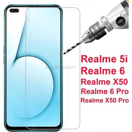 Tempered Glass For OPPO Realme 5i 6 X50 Pro Anti-scratch Screen Protector Film On Oppo Realme 5i 6 X50 Pro Protective Film Glass
