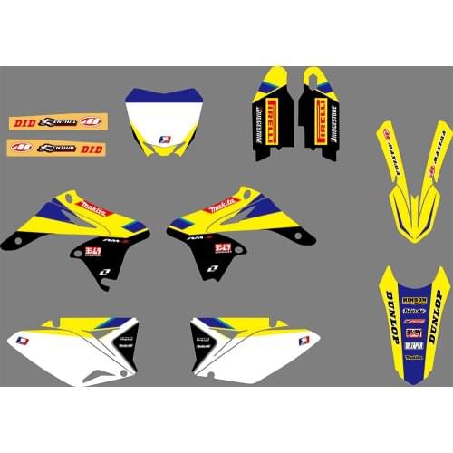 0983 Motorcycle Team Graphic & Backgrounds Decal Sticker Kits for SUZUKI RMZ250 2012 2013 2014 2015 2016 2017 2018