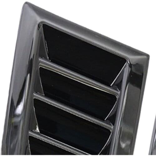 1 Pair Car Hood Vent Decorative Hood Bonnet Vent Air Flow Intake Louvers Hoods Vents Bonnet Cover MK 2 RS Style ABS PLASTIC