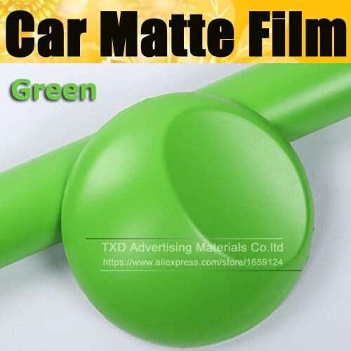 10/20/30/40/50/60X152CM/Lot Premium quality matte green vinyl car sticker Green matt vinyl wrapping film for car body decoration