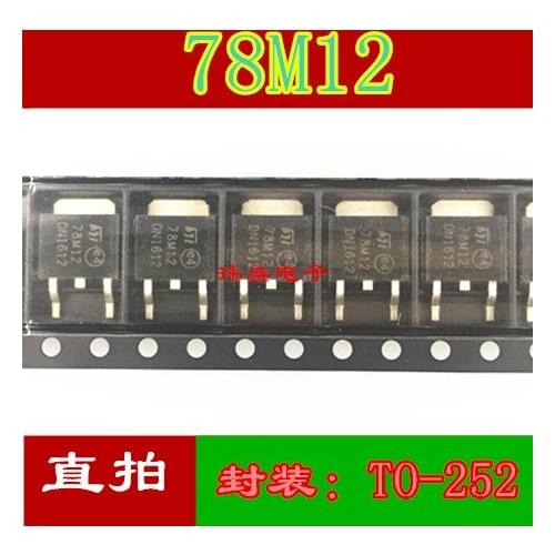 10pcs L78M12CDT 78M12 TO-252 12V/0.5A