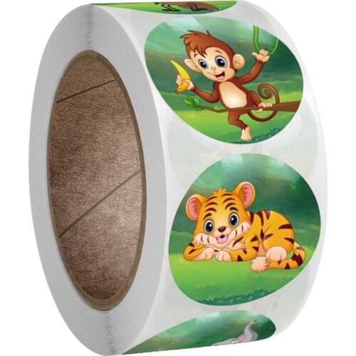 100-500pcs Cute Sticker Seal Labels Stickers Pattern Cartoon Waterproof Reward Christmas Sticker For Kids Children Toys Gift