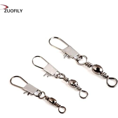 50PCS/Lot 1-12# 8 words ring fishing tackle box steel swivels interlock snap fishing accessories Connector copper swivel