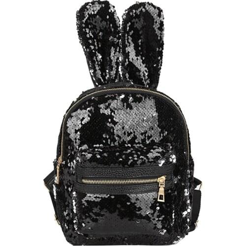 8PCS / LOT Paillette Lovely Mini Backpack Women Travel Bagpack Children Small School Bag