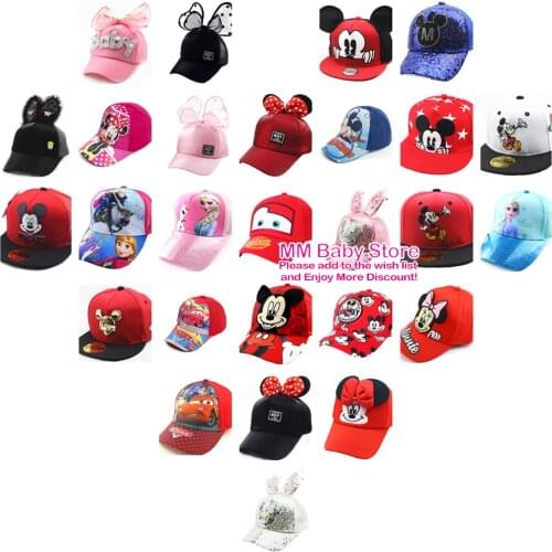 HOT New Children Big Bow cartoon Baseball Cap Girls Pearl Snapback Sun Protection Caps Mesh Rabbit Ear Kids Baby Trucker Sun Hat
