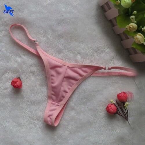 2020 Brazilian Cheeky Bottom Thong V Swimsuit Mini Bikini T-Back Swimwear Swim Shorts Beach Pants Micro Briefs Thong Underwear