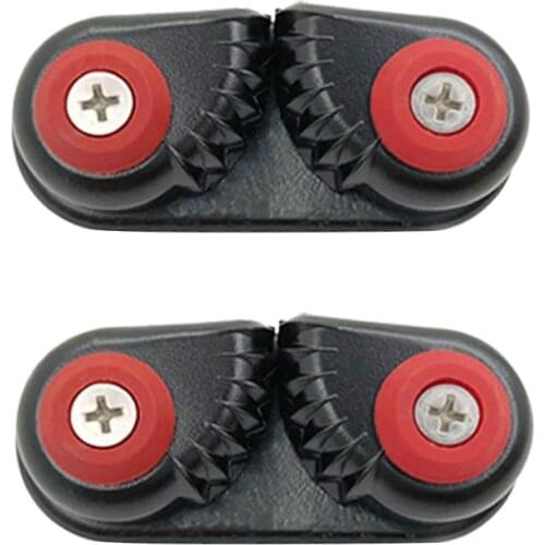 Black Sailboat Clam Cleat Rope Cleat Inox Jam Cleat - Aluminium Alloy