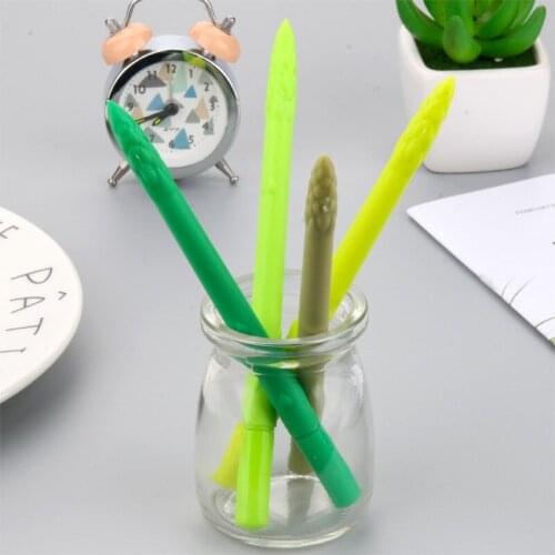 40PCS Bamboo Shoot Gel Pen Creative Plant Black Water-based Pen Student Stationery Prizes After Rain Office Accessories