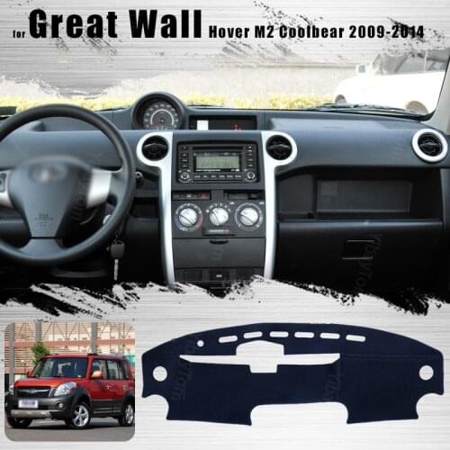 For Great Wall Hover M2 Coolbear 09-14 Right and Left Hand Drive Car Dashboard Covers Mat Shade Cushion Pad Carpets Accessories