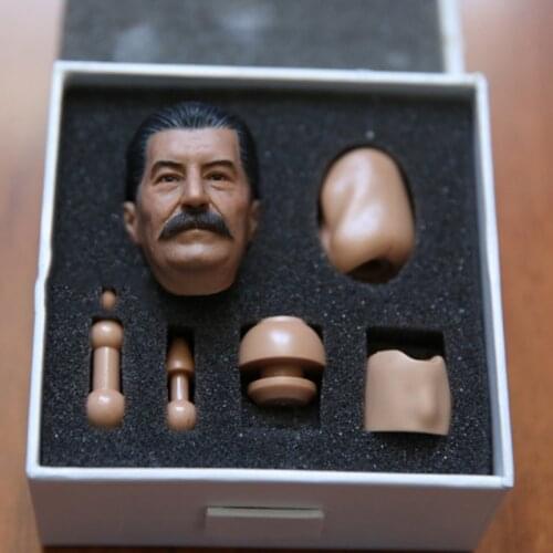 1/6 Scale Stalin head sculpt carving World War II Soviet Union Army Chief head Model For 12 ' doll head carving HP headplay